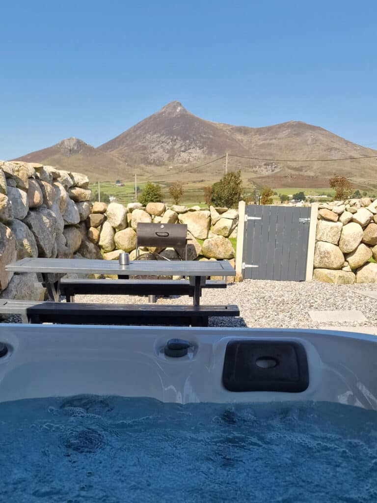 Hot Tub View Mourne Luxury Glamping 768x1024 1